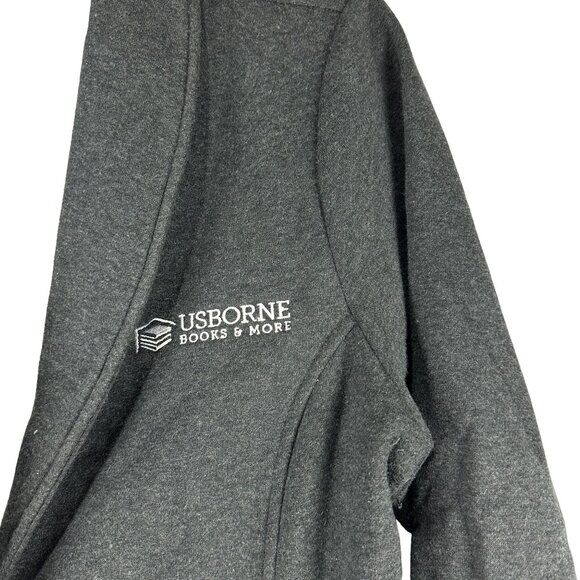 Port Authority Ladies Charcoal Blazer Usborne Books Logo Size L - Picture 2 of 7